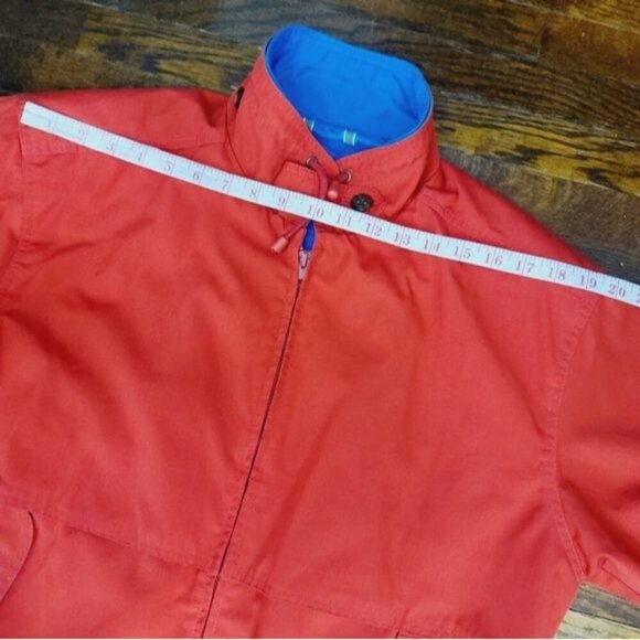 Vintage London Fog Bright Red Blue Contrast Zip Up Jacket - Picture 8 of 16